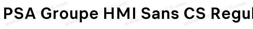 PSA Groupe HMI Sans CS Regular字体转换